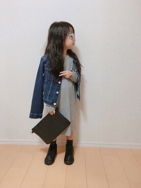 「F.O.KIDS（エフオーキッズ）のアイテム（ワンピース/ドレス）」を使った、naaaさん（キッズ・110cm）の秋コーディネート