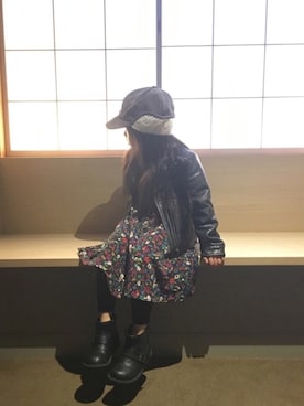 「Right-on（ライトオン）のアイテム（ワンピース/ドレス）」を使った、naaaさん（キッズ・110cm）の秋コーディネート