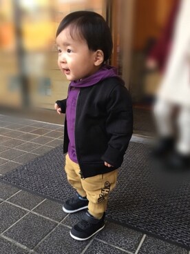 naaaさん(キッズ・70cm)の冬コーディネート