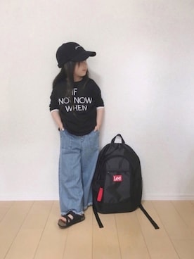 「アイテム（サンダル）」を使った、naaaさん（キッズ・110cm）の春コーディネート