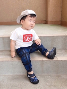 「Baddy Lee（バディリー）のアイテム」を使った、naaaさん（キッズ・80cm）の夏コーディネート