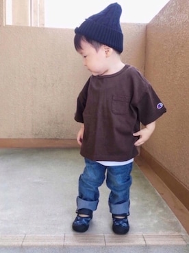 naaaさん（キッズ・80cm）の秋コーディネート