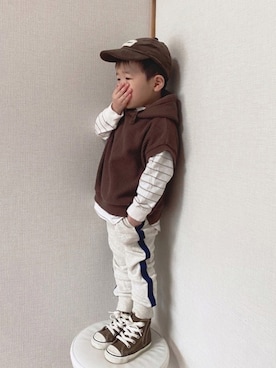 naaaさん（キッズ・124cm）の冬コーディネート