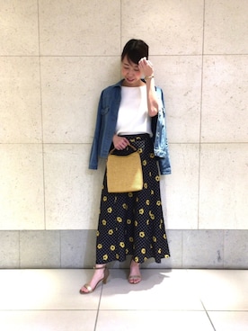 「Te chichi CLASSIC（テチチクラシック）のアイテム（バッグ）」を使った、megさん（レディース・159cm）の春コーディネート