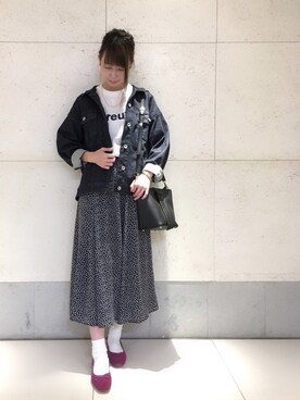 「Te chichi（テチチ）のアイテム（デニムジャケット）」を使った、megさん（レディース・159cm）の夏コーディネート