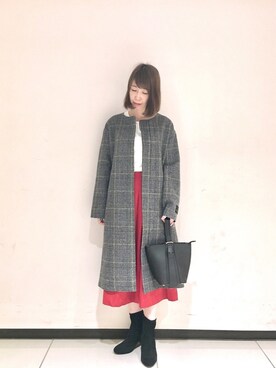 megさん（レディース・159cm）の冬コーディネート