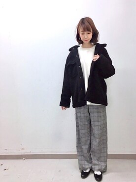 megさん（レディース・159cm）の冬コーディネート