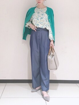 「アイテム（パンプス、グレー系）」を使った、megさん（レディース・159cm）の冬コーディネート