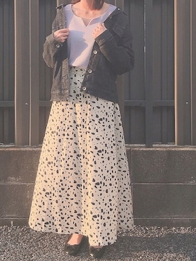 「Te chichi（テチチ）のアイテム（デニムジャケット）」を使った、megさん（レディース・159cm）の春コーディネート