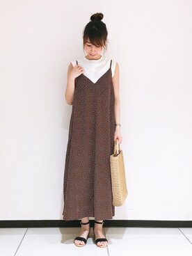 「Te chichi CLASSIC（テチチクラシック）のアイテム（シューズ）」を使った、megさん（レディース・159cm）の夏コーディネート