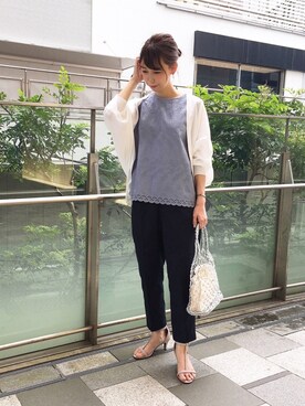 megさん（レディース・159cm）の夏コーディネート