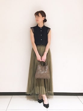 megさん（レディース・159cm）の夏コーディネート