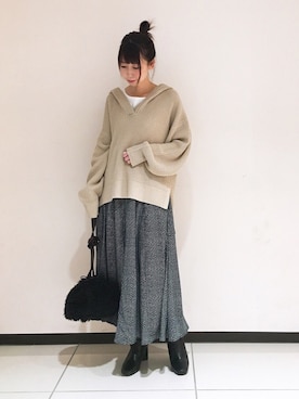 megさん（レディース・159cm）の冬コーディネート