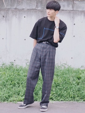 「Void Watches（ ヴォイド・ウォッチ）のアイテム」を使った、Takuさん（メンズ・170cm）の秋コーディネート