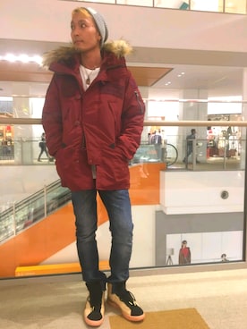 「TYPE BLUE（タイプブルー）のアイテム（デニムパンツ）」を使った、YOSHI☆LAWさん（メンズ・173cm）の秋コーディネート