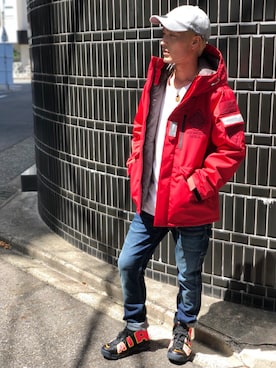 「TYPE BLUE（タイプブルー）のアイテム（パンツ）」を使った、YOSHI☆LAWさん（メンズ・173cm）の秋コーディネート