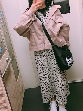 「AS KNOW AS plus（アズノゥアズプラス）のアイテム（デニムジャケット）」を使った、sdさん（レディース・154cm）の春コーディネート