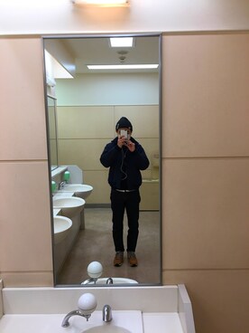 「YAECA（ヤエカ）のアイテム（ブルゾン）」を使った、OJIさん（メンズ・169cm）の冬コーディネート