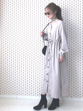 「archives e'pice（アルシーヴエピス）のアイテム（ワンピース/ドレス）」を使った、EPIMI ÉPIMMYさん（レディース・163cm）の夏コーディネート