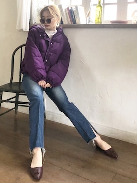 「archives e'pice（アルシーヴエピス）のアイテム（ジャケット/アウター）」を使った、EPIMI ÉPIMMYさん（レディース・163cm）の冬コーディネート