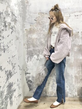 「archives e'pice（アルシーヴエピス）のアイテム（ジャケット/アウター）」を使った、EPIMI ÉPIMMYさん（レディース・163cm）の冬コーディネート