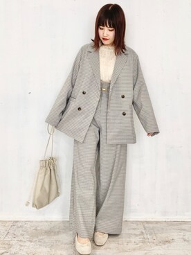 「archives e'pice（アルシーヴエピス）のアイテム（ジャケット/アウター）」を使った、EPIMI ÉPIMMYさん（レディース・153cm）の冬コーディネート