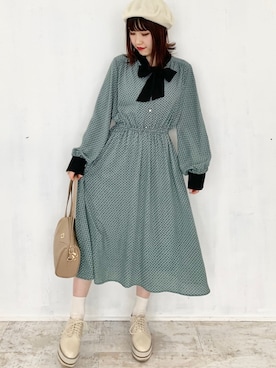 「archives e'pice（アルシーヴエピス）のアイテム（ワンピース/ドレス）」を使った、EPIMI ÉPIMMYさん（レディース・153cm）の冬コーディネート
