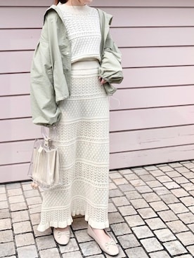 「archives e'pice（アルシーヴエピス）のアイテム（ジャケット/アウター）」を使った、EPIMI ÉPIMMYさん（レディース・156cm）の冬コーディネート