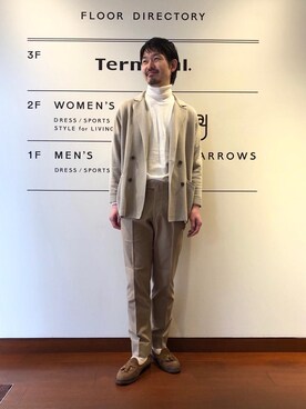 SOVEREIGN（ソブリン）＞ コットン ナイロン ニットジャケット◇を使っ 