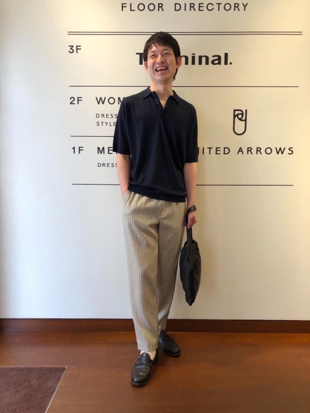 Daigo（ユナイテッドアローズ 大分店）｜JOHN SMEDLEYのポロシャツを使ったコーディネート - WEAR