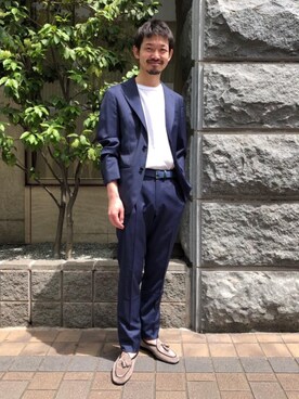 「Anderson's（アンダーソンズ）のアイテム」を使った、Daigoさん（メンズ・177cm）の夏コーディネート