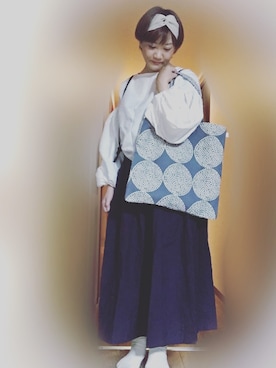 「バルーンスリーブ」｜mikiさん（レディース・169cm）の春コーディネート