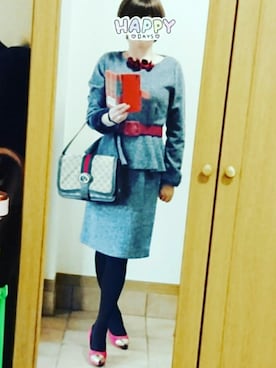 「M.deux（エムドゥ）のアイテム（シューズ）」を使った、nyamu94さん（レディース・153cm）の冬コーディネート