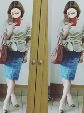「M.deux（エムドゥ）のアイテム（バッグ）」を使った、nyamu94さん（レディース・153cm）の秋コーディネート