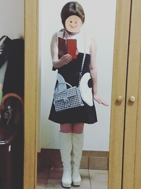 「M.deux（エムドゥ）のアイテム（バッグ）」を使った、nyamu94さん（レディース・153cm）の秋コーディネート