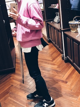 「theory（セオリー）のアイテム（バッグ）」を使った、nayumiさん（レディース・157cm）の春コーディネート