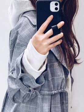 「ETRE TOKYO（エトレトウキョウ）のアイテム（トレンチコート）」を使った、nayumiさん（レディース・157cm）の冬コーディネート