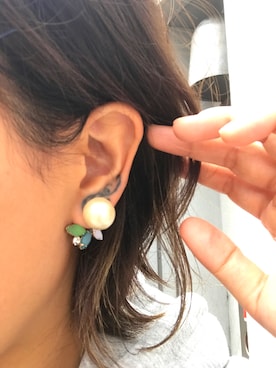 「アイテム（ピアス（両耳用））」を使った、HAKOさん（レディース・158cm・30代）の秋コーディネート