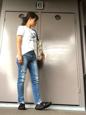 「IMAGE（イマージュ）のアイテム（パンツ）」を使った、HAKOさん（レディース・158cm）の夏コーディネート