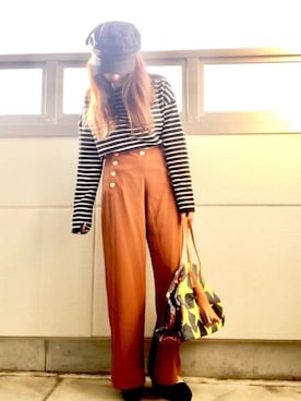 「Supreme.La.La.（シュープリームララ）のアイテム（シューズ）」を使った、Likoさん（レディース・152cm）の春コーディネート