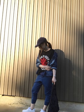 「ミカヅキモモコ（ミカヅキモモコ）のアイテム（ピアス（両耳用））」を使った、Likoさん（レディース・152cm）の春コーディネート
