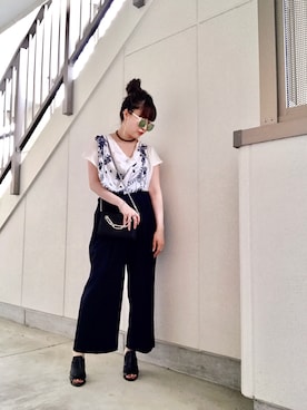 「stradivarius（ストラディバリウス）のアイテム（アクセサリー）」を使った、Likoさん（レディース・152cm）の夏コーディネート