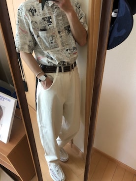 「temptation（テンプテーション）のアイテム（トップス）」を使った、retannさん（メンズ・170cm）の夏コーディネート