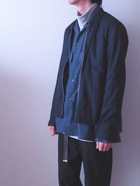 「Adam et Rope A・E・R（アダムエロペ）のアイテム（トップス）」を使った、coさん（メンズ・173cm）の冬コーディネート