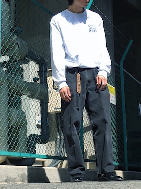 「ストリートカジュアル」｜「アイテム（その他シューズ）」を使った、coさん（メンズ・173cm）の春コーディネート