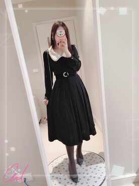 「アイテム（パンプス、グレー系）」を使った、Carolさん（レディース・160cm）の春コーディネート