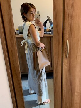 「ビスチェコーデ」｜rukaさん（レディース・155cm）の夏コーディネート