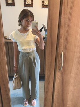 「OpenCLOSE（オープンクローズ）のアイテム（バッグ）」を使った、rukaさん（レディース・155cm）の秋コーディネート