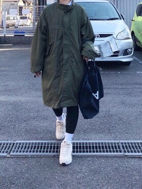 「NIKE（ナイキ）のナイキ エア マックス 95 プレミアム コントラスト ウィメンズシューズ / NIKE AIR MAX 95 PREMIUM CONTRAST（スニーカー）」を使った、hmnr.sさん（レディース・157cm）の冬コーディネート