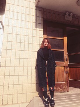 「DAZZLE（ダズル）のアイテム（ジャケット/アウター）」を使った、静惠师太的尼姑庵さん（レディース・155cm）の冬コーディネート